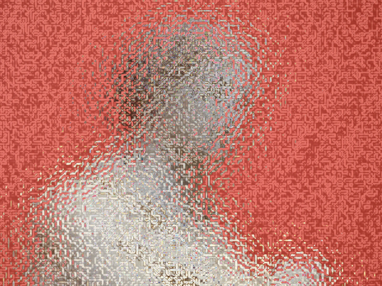 SCALE 1: a lightly etched surface, detail still mostly readable