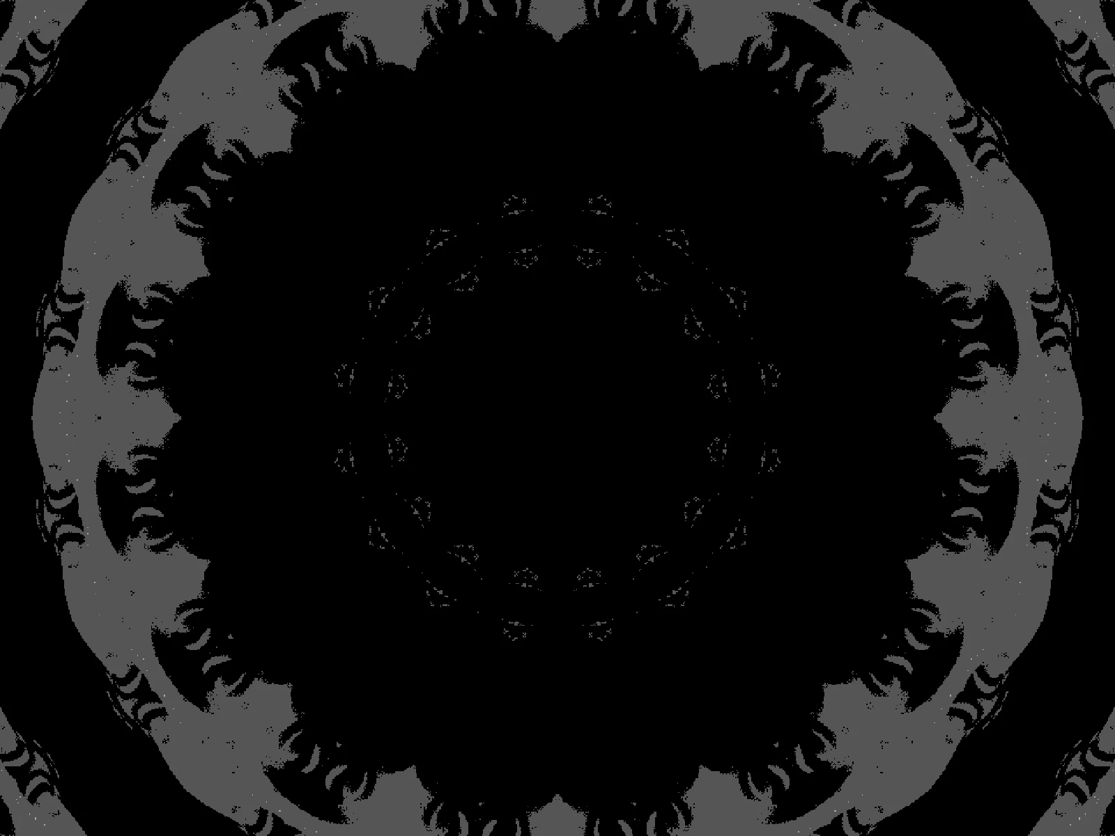 SEGMENTS 16: sixteen narrow wedges, pattern overtaking subject