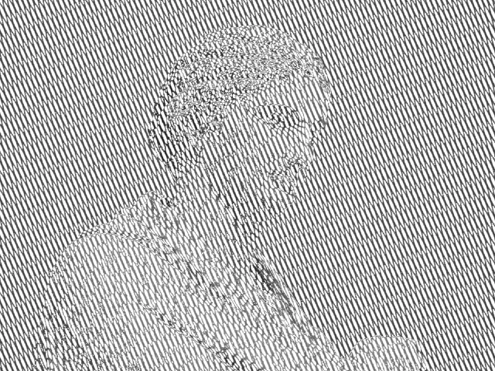 PITCH 12: coarse grids, the beat widening toward plain stripes