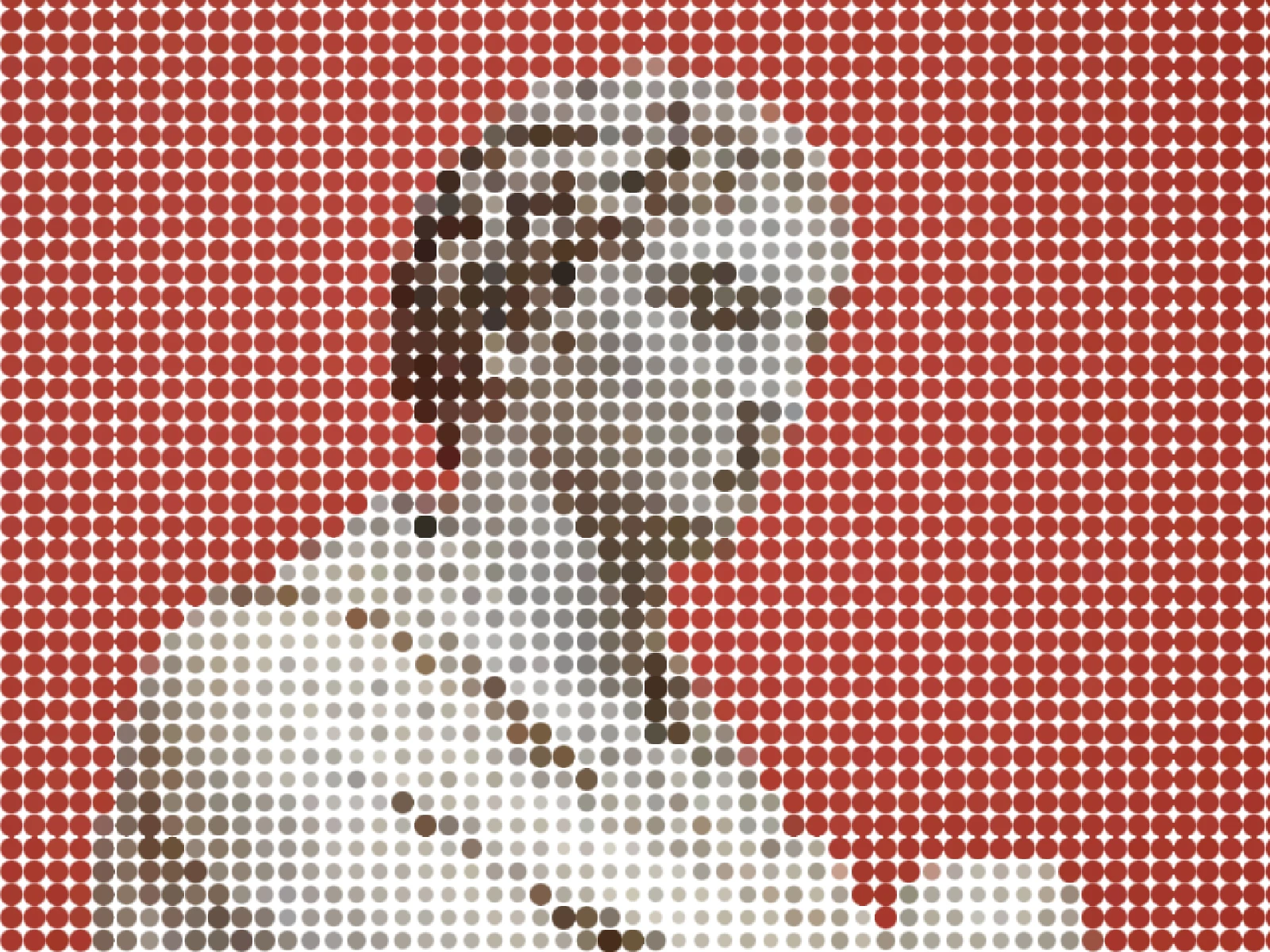 DENSITY 50: the default, a bold poster-scale dot field