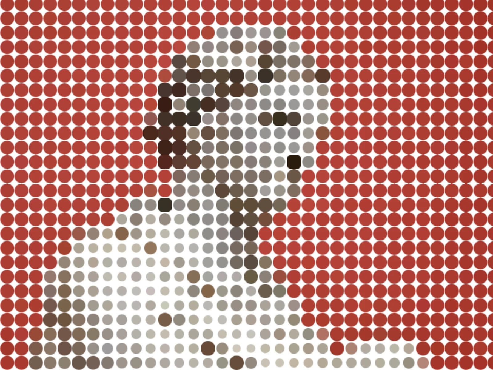 DENSITY 0: the coarsest possible screen, very few enormous dots