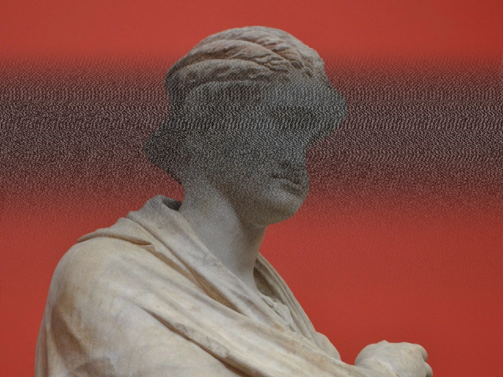 AMOUNT 1: almost total loss, only fragments of picture remaining