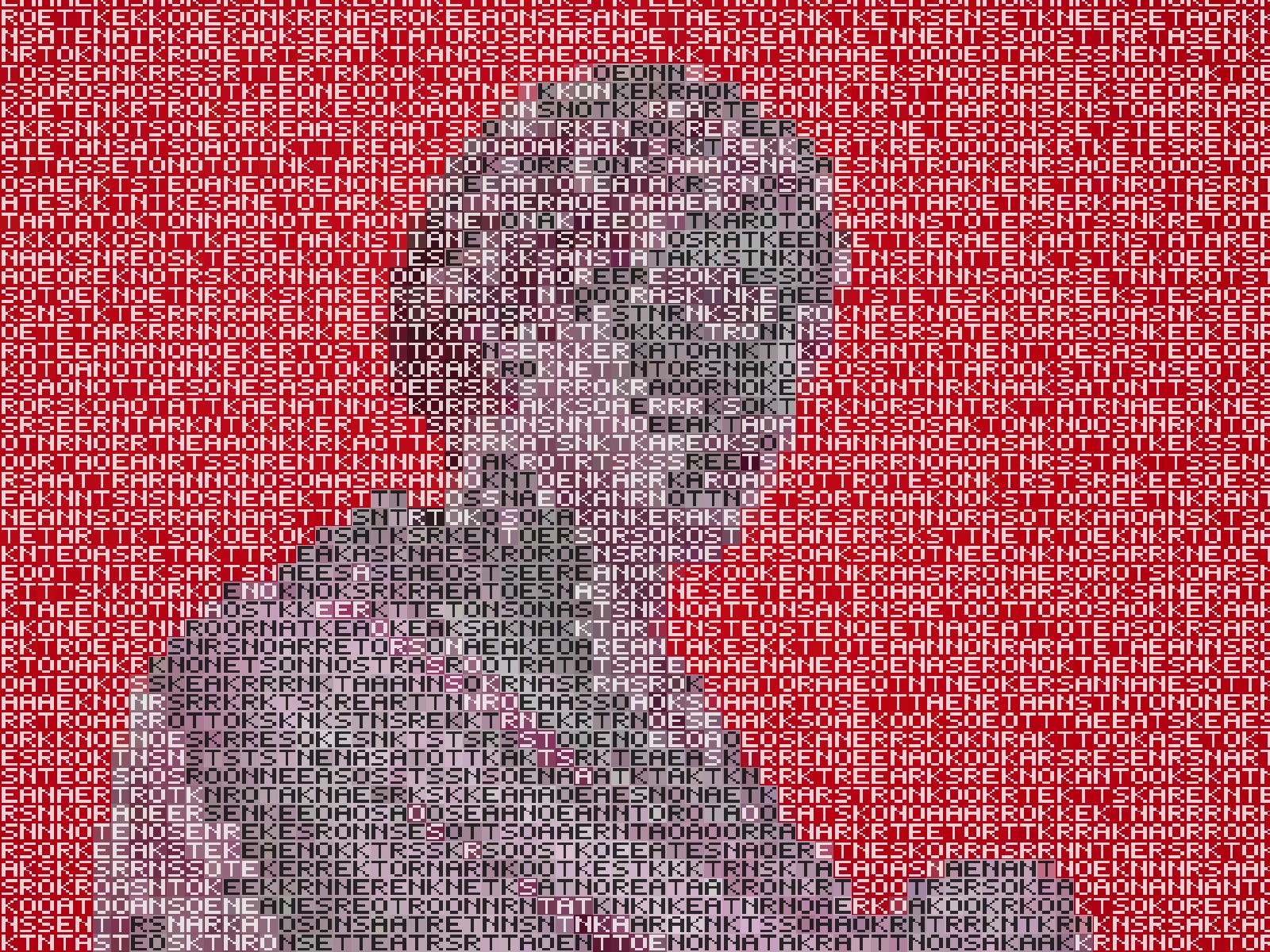 CELL 14: the default, words legible and the image still holding