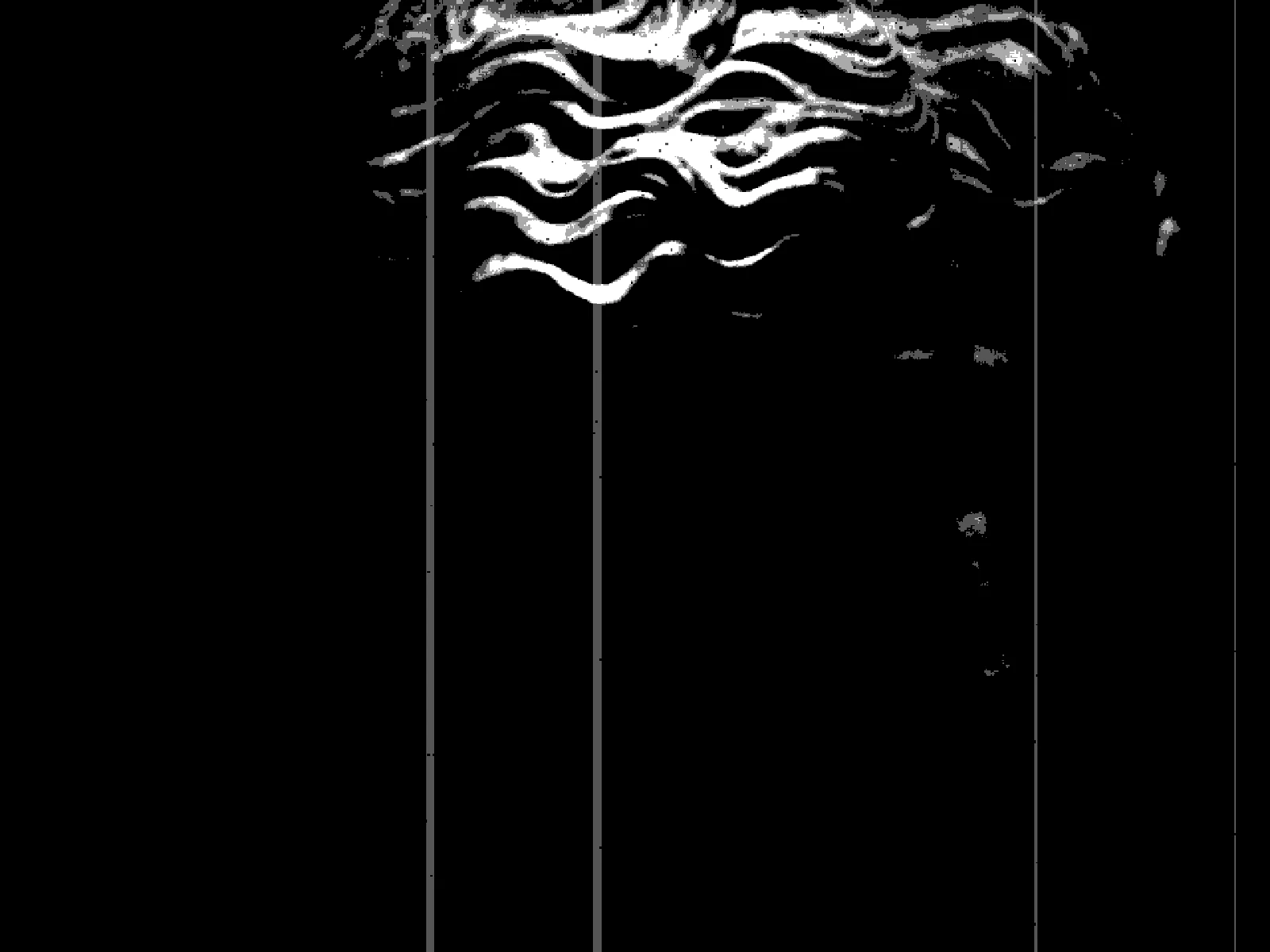 THRESHOLD 0.5: the default, a balanced hard black and white split